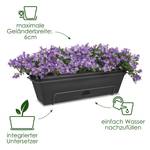 green basics balkonkasten allin1 70cm living schwarz